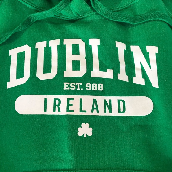 Shirts & Tops Dublin Ireland Green Hoodie Sweatshirt Poshmark